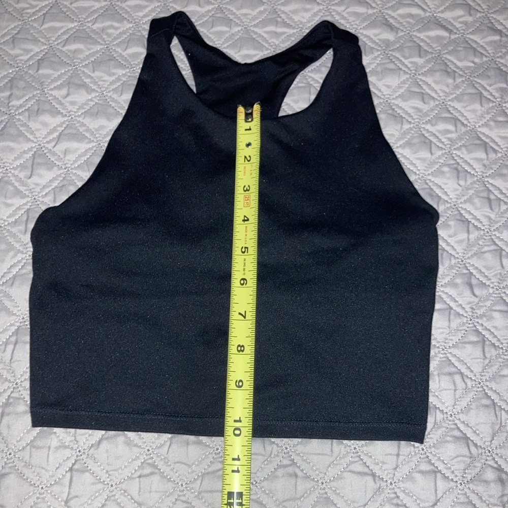 Girls Super Cute Workout Set ~ High Waisted Leggings and Shelf Bra Tank Sz 10/12 - Picture 5 of 12